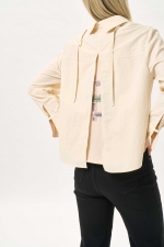 백 스트랩 디테일 코튼 셔츠(I9W2BL05)