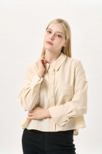 백 스트랩 디테일 코튼 셔츠(I9W2BL05)