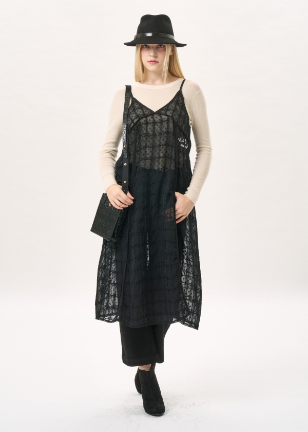 시어 레이스 레이어드 원피스(I9W4OP01)