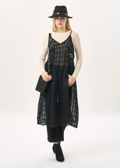 시어 레이스 레이어드 원피스(I9W4OP01)