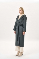 벨티드 후드 롱 울코트(I9W3CT71)