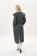 벨티드 후드 롱 울코트(I9W3CT71)