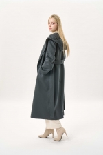 벨티드 후드 롱 울코트(I9W3CT71)