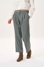 프론트 투턱 와이드 팬츠(I9W2PT06)