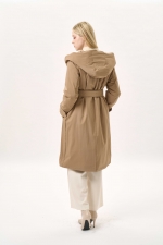 벨티드 후드 롱 패딩(I9W3DC70)