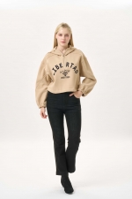 크롭 레터링 포인트 후드 (I9W4TH02)