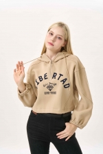 크롭 레터링 포인트 후드 (I9W4TH02)