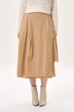 코튼 블랜드 비대칭 스커트(I9W4SK02)