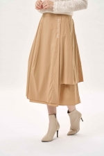 코튼 블랜드 비대칭 스커트(I9W4SK02)