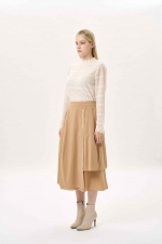 코튼 블랜드 비대칭 스커트(I9W4SK02)