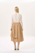 코튼 블랜드 비대칭 스커트(I9W4SK02)