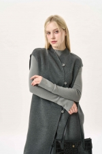 버튼 업 모던 레이어드 베스트 (I9W3VT70)