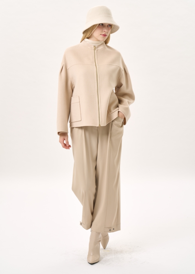 스탠드 칼라 미니멀 자켓(I9W3JK74)