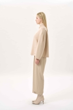 스탠드 칼라 미니멀 자켓(I9W3JK74)