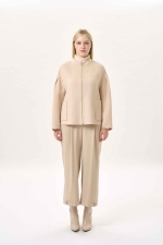 스탠드 칼라 미니멀 자켓(I9W3JK74)