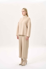 스탠드 칼라 미니멀 자켓(I9W3JK74)