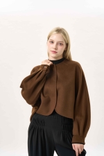 볼륨 슬리브 크롭 자켓(I9W3JK75)