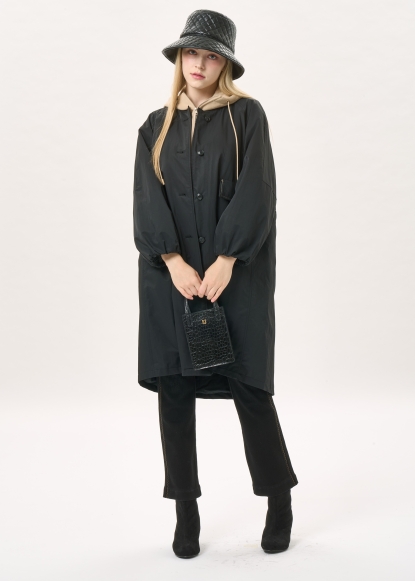 드로스트링 오버사이즈 데일리 코트(I9W4CT02)