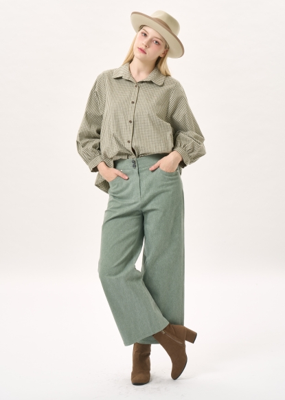 소프트 컬러 코튼 팬츠(I9W2PT02)