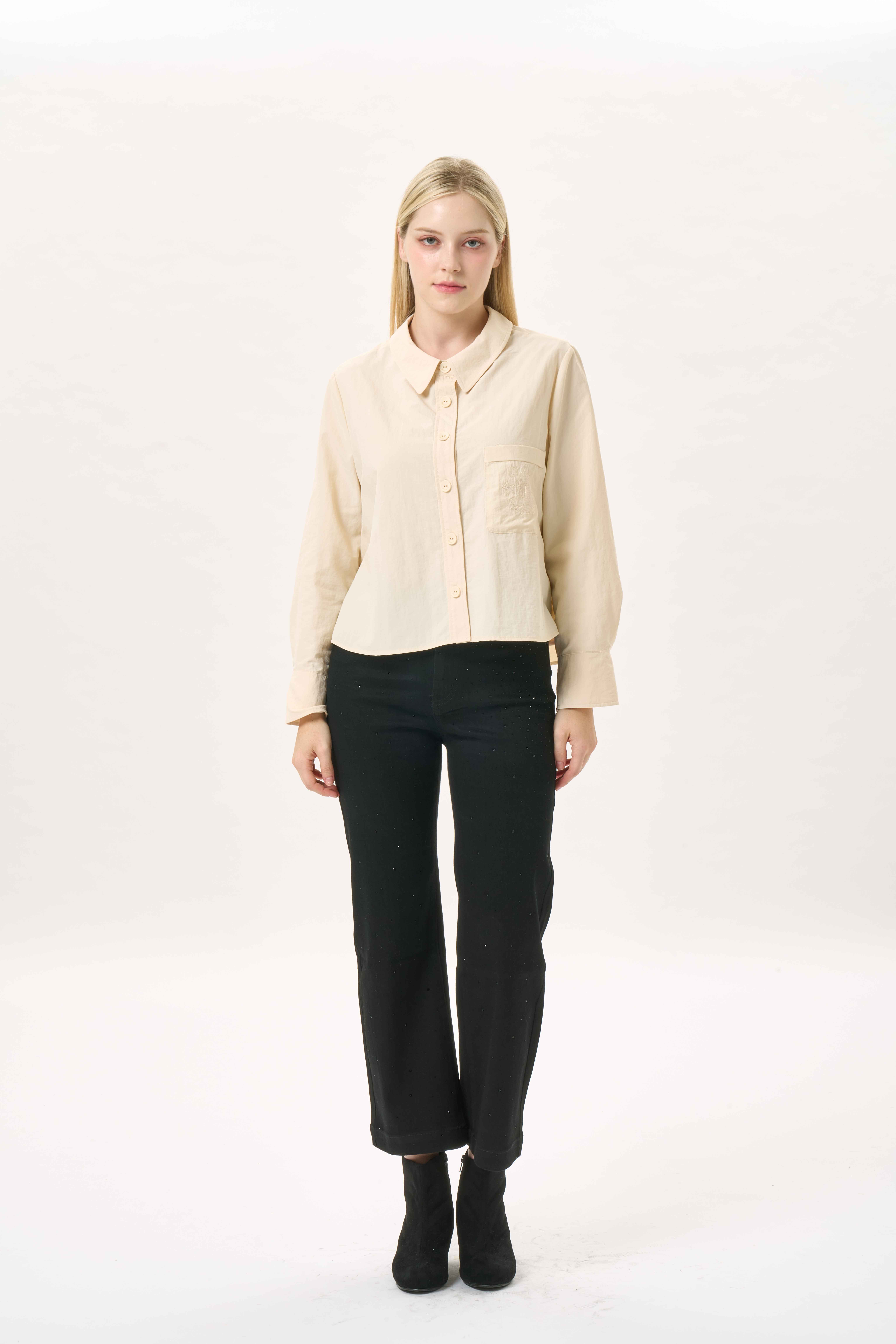 비즈 포인트 스트레이트 팬츠(I9W4PT60)