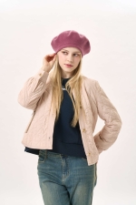 경량 퀼트 하프 자켓(I9W4JK05)