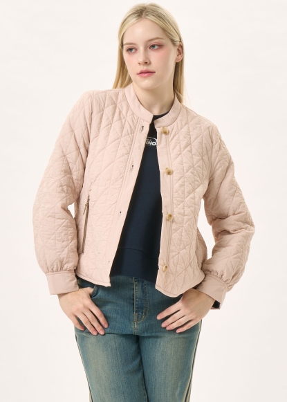 경량 퀼트 하프 자켓(I9W4JK05)