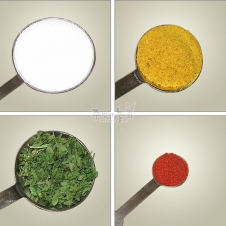 계량스푼(4Piece) (Stainless Steel Measuring Spoon Set) (MSSR-74)