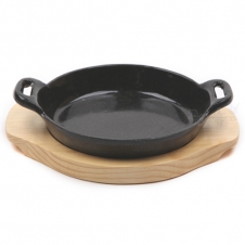 웰빙 양손 원형 스테이크판