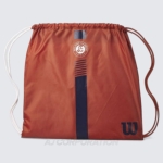 ROLAND GARROS CINCH BAG GREY/NAVY