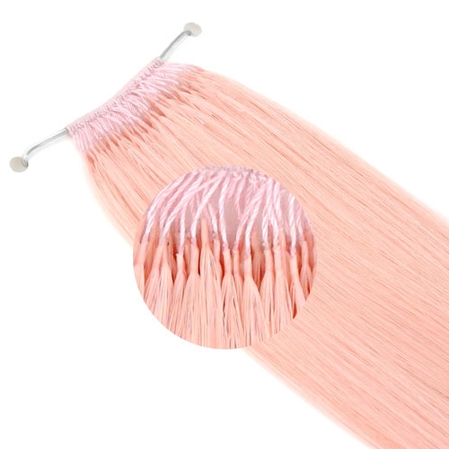 [핑크]컬러뉴노팁(소프트팁) 붙임머리 18인치