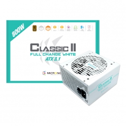 마이크로닉스 Classic II 풀체인지 800W 80PLUS BRONZE ATX 3.1 (PCIE5.1) 화이트