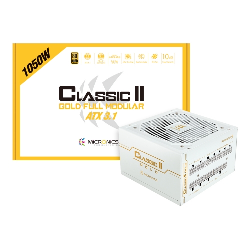 마이크로닉스 Classic II 1050W 80PLUS골드 풀모듈러 ATX3.1 화이트