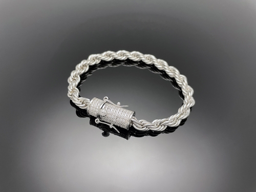 6mm Rope Chain with Iced clasp