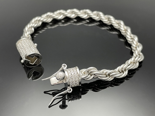 6mm Rope Chain with Iced clasp