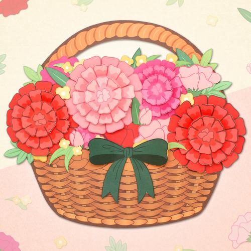 뜯어만들기! 카네이션 바구니만들기