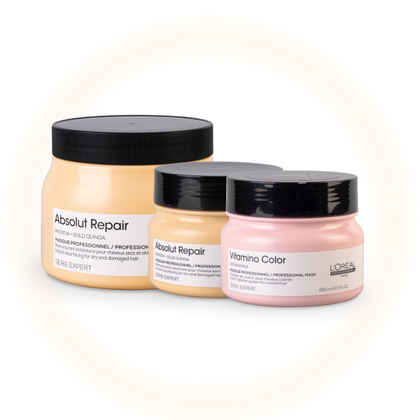 로레알 앱솔루트 염색모 마스크 세트 (+비타미노 마스크덤)