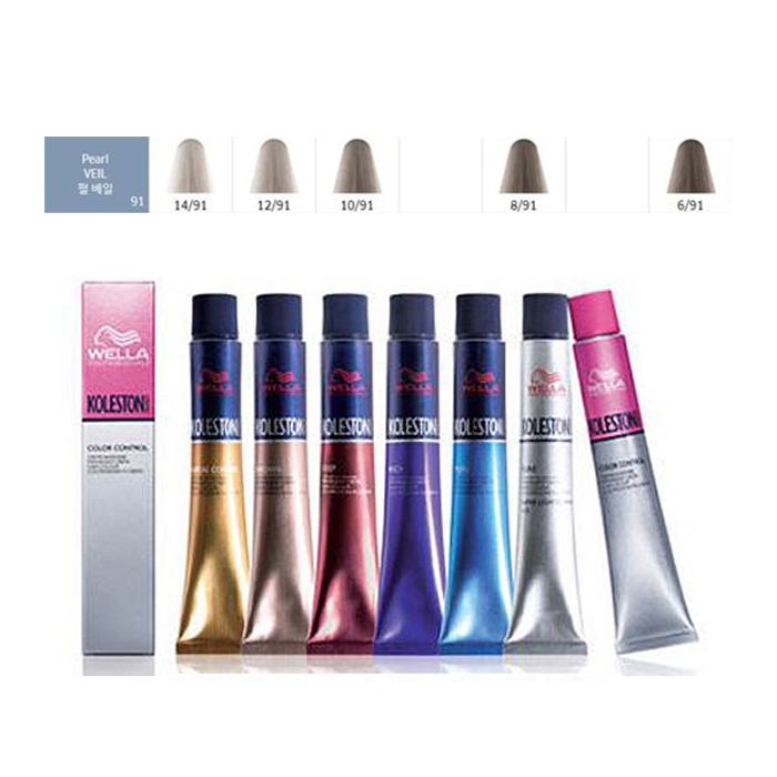 웰라 콜레스톤 퍼펙트 염색약 80g 펄베일 6/91 어두운 애쉬색