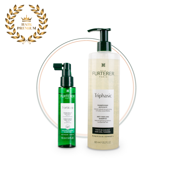 르네휘테르 트리파직 앰플 샴푸 600ml & 포티샤 두피 세럼 100ml 세트