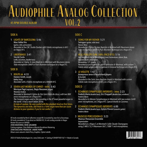 [2xHD] 투엑스에이치디  Audiophile Analog Collection Vol.2  (2LP) 엘피판