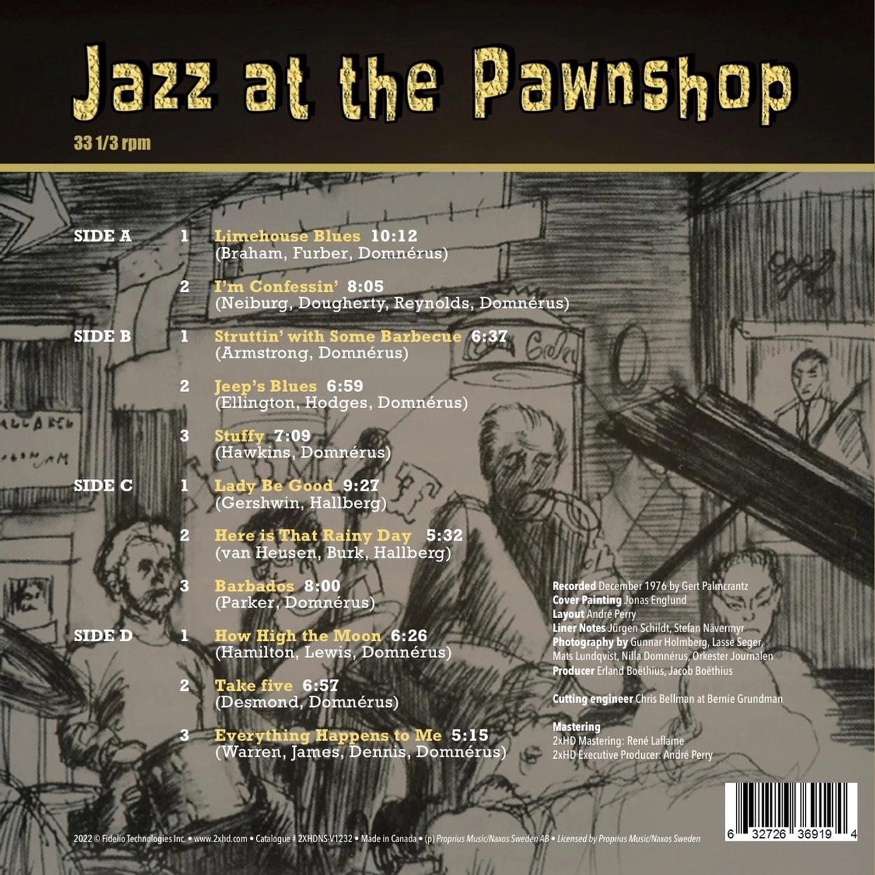[2xHD] 투엑스에이치디 Jazz at the Pawnshop (2LP)