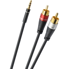 [Oehlbach] 오엘바흐 Performance AUDIO JACK RCA LINK (1m,2m) 3.5mm to 2RCA Y스테레오 케이블