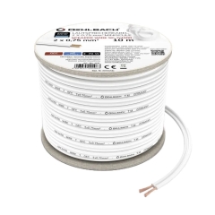 [Oehlbach] 오엘바흐 SPEAKER WIRE SP-7 스피커 케이블 2 x 0.75mm&sup2; 화이트 10M 1롤 (D1C206)