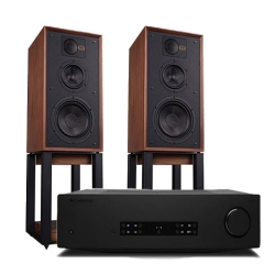 [패키지 특가] Wharfedale 와피데일 LINTON 85th 린톤 85주년 하이파이 스피커 월넛 + 캠브리지오디오 CXA81 MKII 블랙 에디션