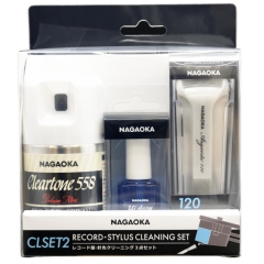 [NAGAOKA] 나가오카 레코드 클리닝 3종 세트 CLSET2 스프레이, 브러쉬, 바늘 팁 클리너 AM801/2+SP558+CL120