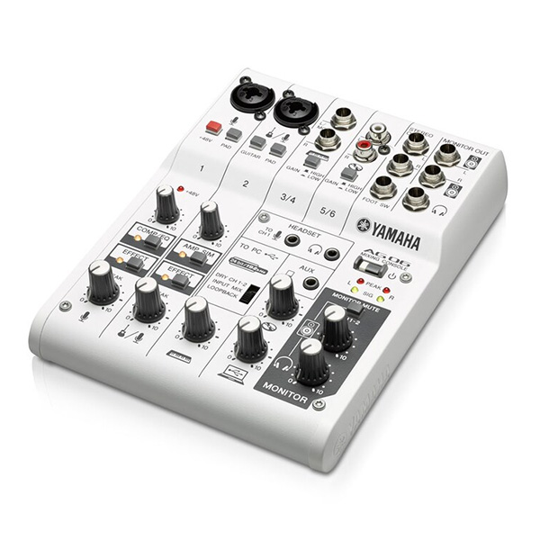 [YAMAHA] 야마하 AG06 믹싱 콘솔 USB 오디오 인터페이스를 탑재한 다목적 6채널 믹서