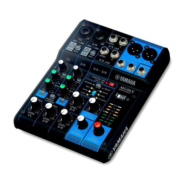 [YAMAHA] 야마하 믹서 MG06XAnalog Mixing Console아날로그 믹서6CH채널이펙터 내장