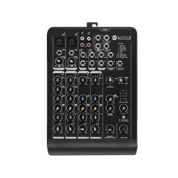 ◆[RCF] 소형 믹서 L-PAD6X◆Analog Mixing Console◆아날로그 믹서◆6CH채널, FX채널