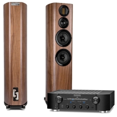 [Wharfedale] 와피데일 EVO 4.4 톨보이 스피커 + [Marantz] 마란츠 PM8006 인티앰프