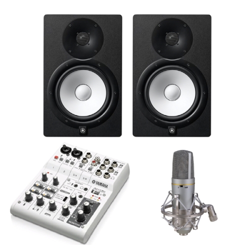 [YAMAHA] 야마하 HS8 + [YAMAHA] 야마하 AG06 + [KANALS] 카날스 PS-676 홈레코딩 중급 패키지