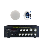 [KANALS] 카날스 EMA-190 + [YAMAHA] 야마하 NS-IC600 1조◆천정매립형◆매장음향 패키지
